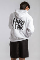 Felpa bianca con cappuccio - Padel Street